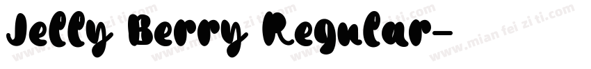 Jelly Berry Regular字体转换